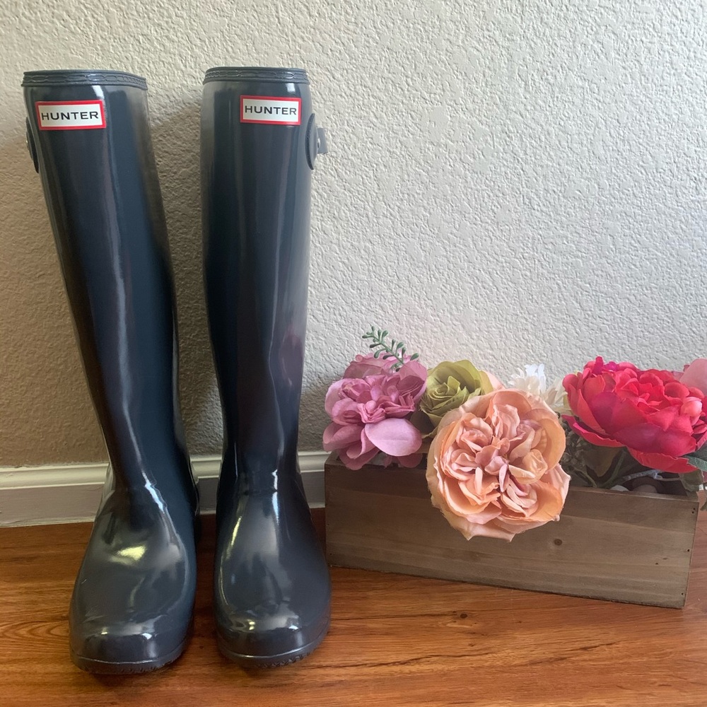 Hunter Boots Womens Original Tour Gloss rain Boots